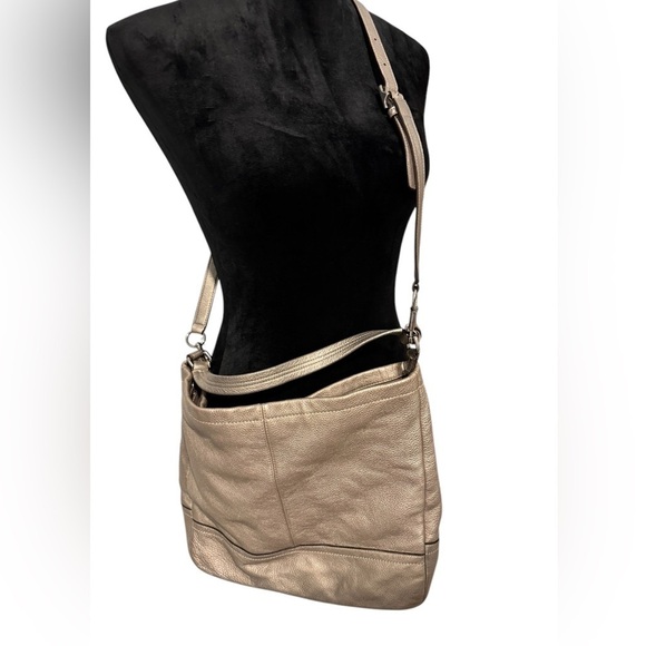 Coach hand bag crossbody bag gold vintage - Picture 3 of 12